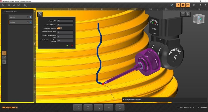 Förbättrade åtkomstmöjligheter för det 5-axliga mätsystemet Revo® och nya funktioner för Modus™ CMM-programvaran på Emo 2019